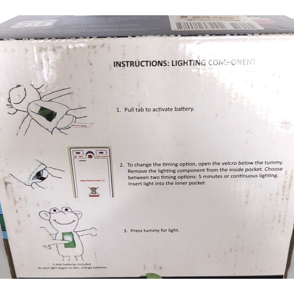 A Light in the Night Nightlight Toy Plush Blue Bedtime Book Set NEW Shopworn Box - Picture 7 of 13